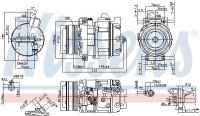 Kompresor klimatizace NISSENS 890292 Kompresor klimatizace NISSENS 890292