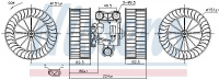 Vnitřní ventilátor NISSENS 87340