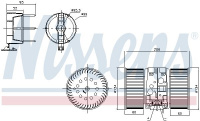 Vnitřní ventilátor NISSENS 87356
