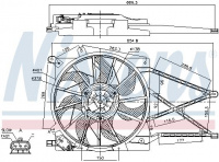 Ventilátor chladiče NISSENS 85179
