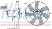 Ventilátor chladiče NISSENS 85677