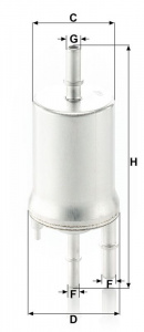 Palivový filtr MANN MF WK6015
