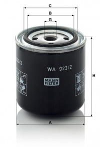 Filtr chladiva MANN MF WA923/2 Filtr chladiva MANN MF WA923/2