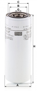 Palivový filtr MANN WK970/2 (MF WK970/2)