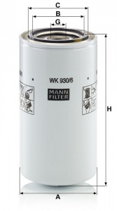 Palivový filtr MANN WK930/6X (MF WK930/6X)