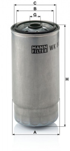 Palivový filtr MANN WK845/7 (MF WK845/7) - BMW Palivový filtr MANN WK845/7 (MF WK845/7) - BMW