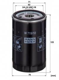 Olejový filtr MANN W719/10 (MF W719/10)