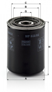 Olejový filtr MANN WP928/82 (MF WP928/82) - NISSAN