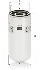 Olejový filtr MANN W1294 (MF W1294)
