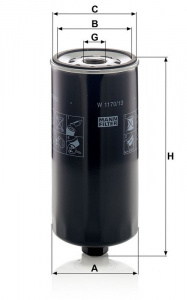 Olejový filtr MANN W1170/13 (MF W1170/13) Olejový filtr MANN W1170/13 (MF W1170/13)