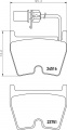 Sada brzdových destiček BREMBO P85138