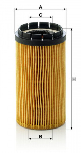 Olejový filtr MANN HU718X (MF HU718X) - HYUNDAI, KIA
