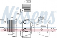 Chladič motorového oleje NISSENS 90978 Chladič motorového oleje NISSENS 90978