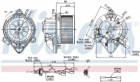 Vnitřní ventilátor NISSENS 87042