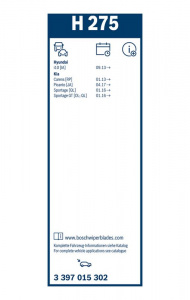 List stěrače BOSCH 3397015302 - 275mm