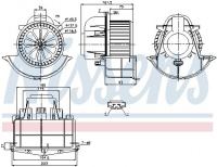 Vnitřní ventilátor NISSENS 87139