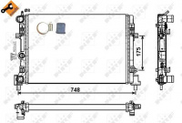 Chladič, chlazení motoru NRF 53024