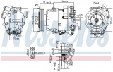 Kompresor klimatizace NISSENS 89425