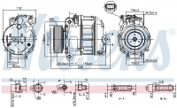 Kompresor klimatizace NISSENS 890037 Kompresor klimatizace NISSENS 890037
