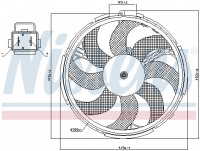 Ventilátor chladiče NISSENS 85036