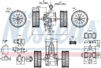 Vnitřní ventilátor NISSENS 87117