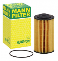 Olejový filtr MANN HU69/3X (MF HU69/3X) - CADILLAC, OPEL, SAAB