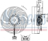 Ventilátor chladiče NISSENS 85541