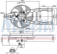 Ventilátor chladiče NISSENS 85134 Ventilátor chladiče NISSENS 85134