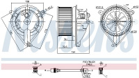 Vnitřní ventilátor NISSENS 87052