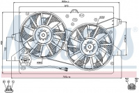 Ventilátor chladiče NISSENS 85483
