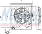 Ventilátor chladiče NISSENS 85091