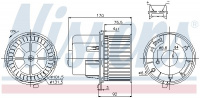 Vnitřní ventilátor NISSENS 87061