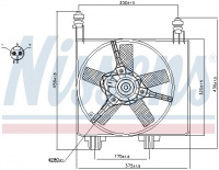 Ventilátor chladiče NISSENS 85056 Ventilátor chladiče NISSENS 85056