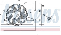 Ventilátor chladiče NISSENS 85030 Ventilátor chladiče NISSENS 85030