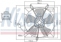 Ventilátor chladiče NISSENS 85012 Ventilátor chladiče NISSENS 85012