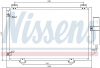 Chladič klimatizace NISSENS 94581