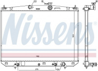 Chladič motoru NISSENS 606544 Chladič motoru NISSENS 606544