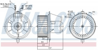Vnitřní ventilátor NISSENS 87148