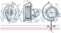 Vnitřní ventilátor NISSENS 87082