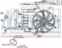 Ventilátor chladiče NISSENS 85124 Ventilátor chladiče NISSENS 85124