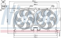 Ventilátor chladiče NISSENS 85513