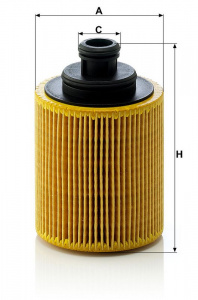 Olejový filtr MANN HU712/7X (MF HU712/7X) - ALFA ROMEO, OPEL, FIAT, SUZUKI