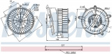 Vnitřní ventilátor NISSENS 87152