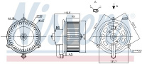 Vnitřní ventilátor NISSENS 87159