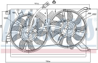 Ventilátor chladiče NISSENS 85523