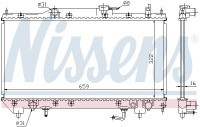 Chladič motoru NISSENS 64782A Chladič motoru NISSENS 64782A