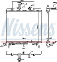 Chladič motoru NISSENS 66771 Chladič motoru NISSENS 66771
