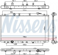 Chladič motoru NISSENS 681373 Chladič motoru NISSENS 681373