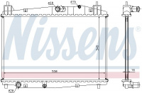 Chladič motoru NISSENS 68506 Chladič motoru NISSENS 68506
