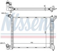 Chladič motoru NISSENS 69704A Chladič motoru NISSENS 69704A